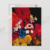 Carte Postale Fleurs de papier du Mexique (Devant / Derrière)