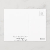 Carte postale Fleurs de plage de l'île Galveston (Dos)