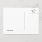 Carte postale Fleurs de plage Nous avons déménagé (Dos)