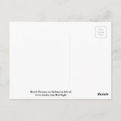 Carte Postale Fleurs de plage sur l'île de Galveston (Dos)