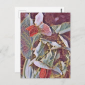 CARTE POSTALE FLEURS DE POIS DOUCES (Devant / Derrière)