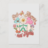 Carte Postale Fleurs de prélèvement, pas combats | Champignons e (Devant)