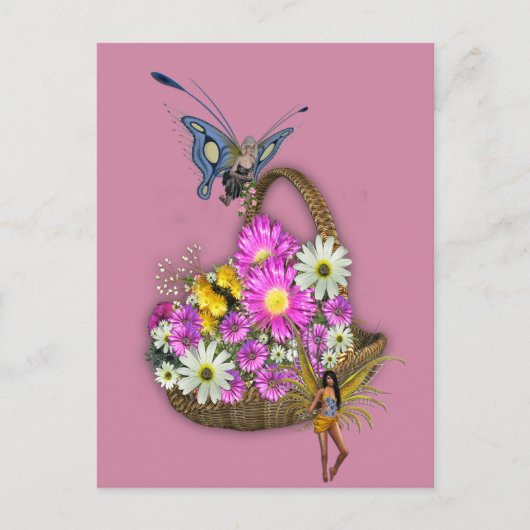 Carte Postale Fleurs de printemps (Devant)