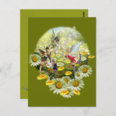 Carte Postale Fleurs de printemps (Devant / Derrière)