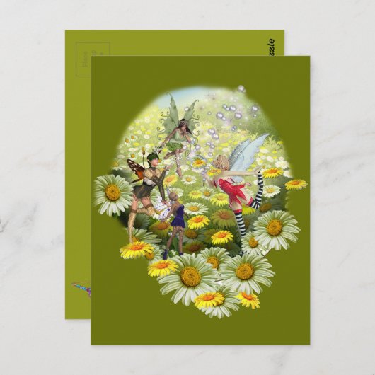 Carte Postale Fleurs de printemps (Devant / Derrière)