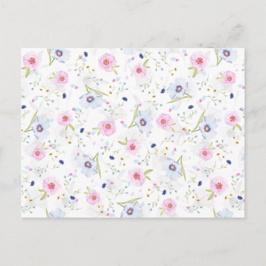 carte postale fleurs de printemps (Devant)