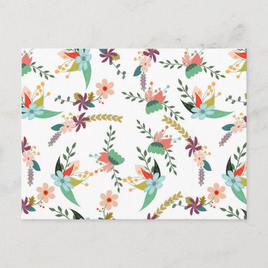 carte postale fleurs de printemps (Devant)