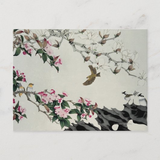 Carte Postale Fleurs de printemps (Devant)