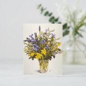 Carte Postale Fleurs de printemps (Debout devant)