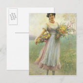 Carte Postale Fleurs de printemps (Devant / Derrière)