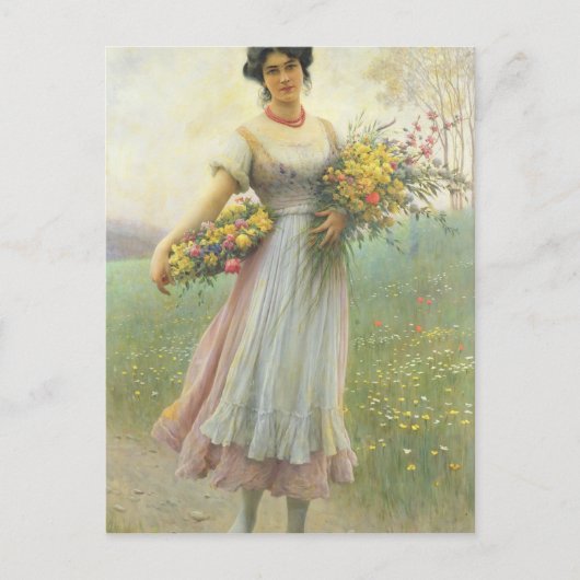 Carte Postale Fleurs de printemps (Devant)