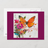 Carte Postale Fleurs de printemps, 2025, (Devant / Derrière)