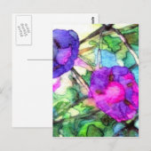 Carte Postale Fleurs de printemps Glories du matin Jolie (Devant / Derrière)