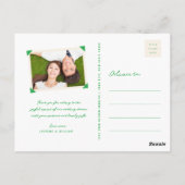 Carte Postale Fleurs de printemps Mariage en hirondelles baisant (Dos)