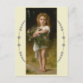 Carte Postale Fleurs de printemps par William Bouguereau (Devant)