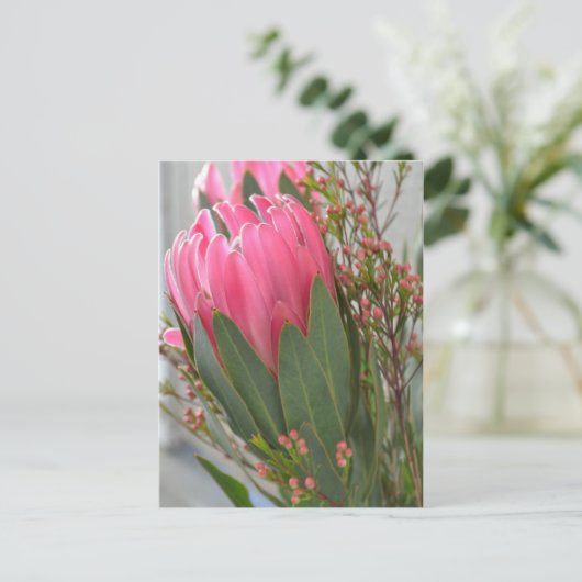 Carte Postale Fleurs de Protea hawaïennes (Debout devant)