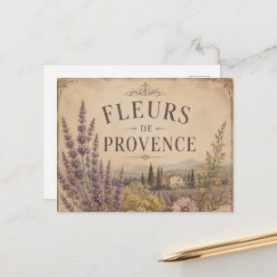 carte postale fleurs de provence