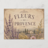 carte postale fleurs de provence (Devant)