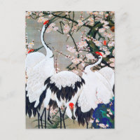 Fleurs de prunes et grues par Ito Jakuchu