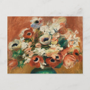 Carte Postale Fleurs de Renoir Impressionist Art Peinture