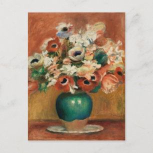 Carte Postale Fleurs de Renoir Impressionist Art Peinture