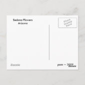 Carte Postale Fleurs de Sedona (Dos)
