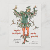 Carte Postale Fleurs de Shakespeare Holly Walter Crane CC0968 (Devant)