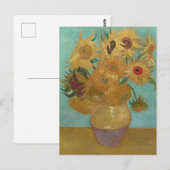 Carte Postale Fleurs de soleil (Devant / Derrière)