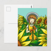 Carte Postale Fleurs de soleil (Devant / Derrière)