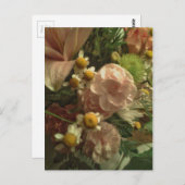 Carte Postale Fleurs de soleil fantaisie (Devant / Derrière)