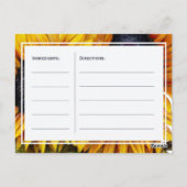 Carte Postale Fleurs de soleil jaune chic mariée marine pour êtr (Dos)