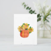 Carte Postale Fleurs de soleil jaunes citrouilles (Debout devant)