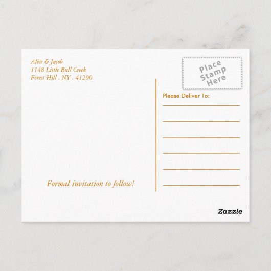Carte Postale Fleurs de soleil rustiques - Mariage Enregistrer l (Dos)