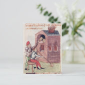 Carte Postale Fleurs de verre, de "Tractatus de Herbis" (Debout devant)