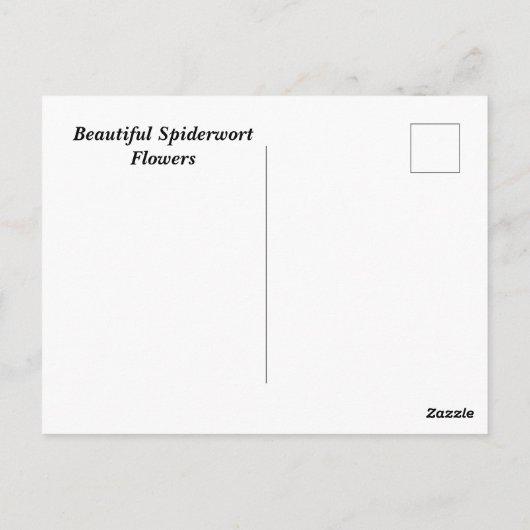 Carte Postale Fleurs de vers (Dos)