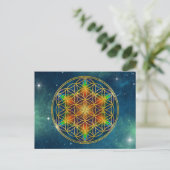 Carte Postale FLEURS DE VIE - Fleur fractale 1 (Debout devant)