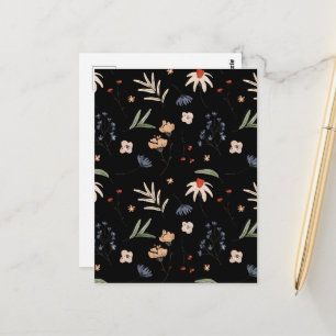 Carte Postale Fleurs d'eau simples 1