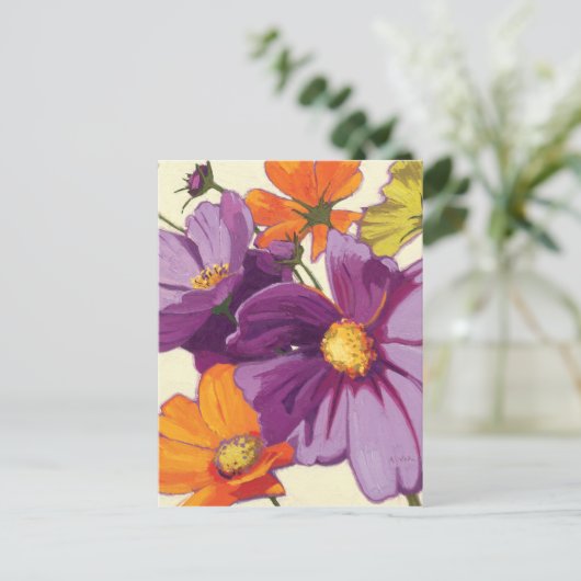 Carte Postale Fleurs décoratives (Debout devant)