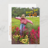 Carte Postale Fleurs d'épouvantail et d'automne à Bok Tower Gard (Devant / Derrière)