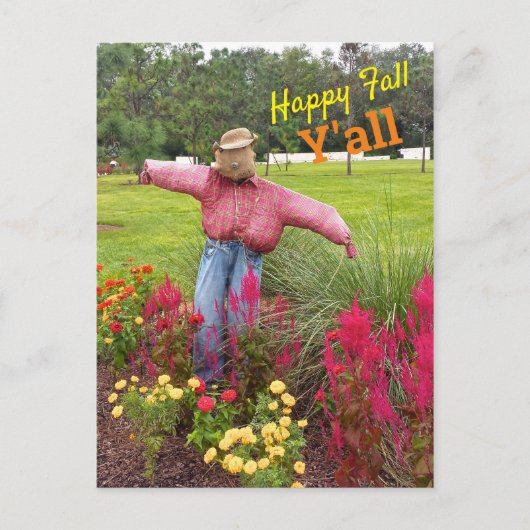 Carte Postale Fleurs d'épouvantail et d'automne à Bok Tower Gard (Devant)