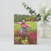 Carte Postale Fleurs d'épouvantail et d'automne à Bok Tower Gard (Debout devant)