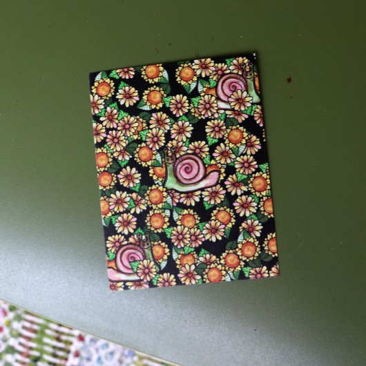 Carte Postale Fleurs d'escargots joyeuses