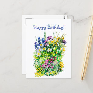 Carte Postale Fleurs d'été