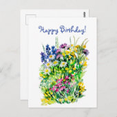 Carte Postale Fleurs d'été  (Devant / Derrière)