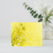 Carte Postale fleurs d'été jaunes (Debout devant)
