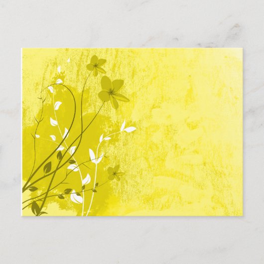 Carte Postale fleurs d'été jaunes (Devant)