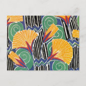 Carte Postale Fleurs d'or Art Déco Seguy (Devant)