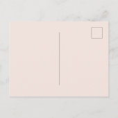 Carte Postale Fleurs d'orchidée rose blush vert Amour (Dos)