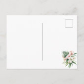 Carte Postale Fleurs d'orchidées roses tropicales (Dos)