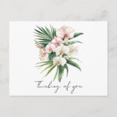 Carte Postale Fleurs d'orchidées roses tropicales (Devant)